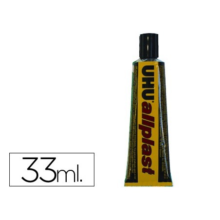 10un COLA UHU ALLPLAST COLA 33 ML