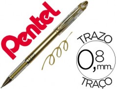12un ESFEROGRAFICA ROLLER METALICA 
PENTEL BG 208 DOURADA 0,