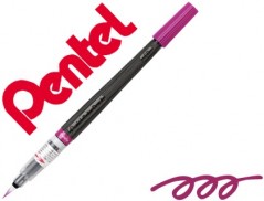5un PINCEL COM TINTA A BASE DE AGUA PENTEL GFL ROXO PONTA DE