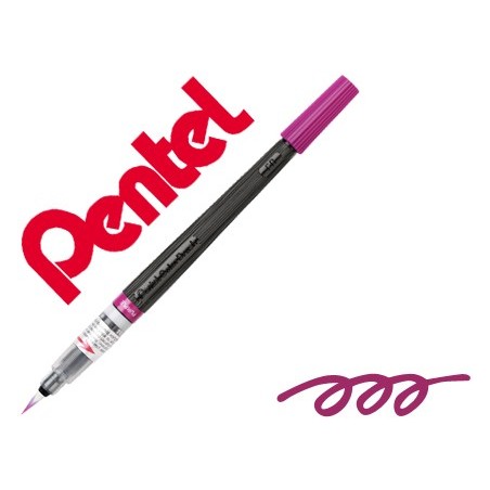 5un PINCEL COM TINTA A BASE DE AGUA PENTEL GFL ROXO PONTA DE