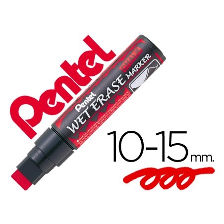 12un MARCADOR PENTEL WET ERASE 56 VERMELHO