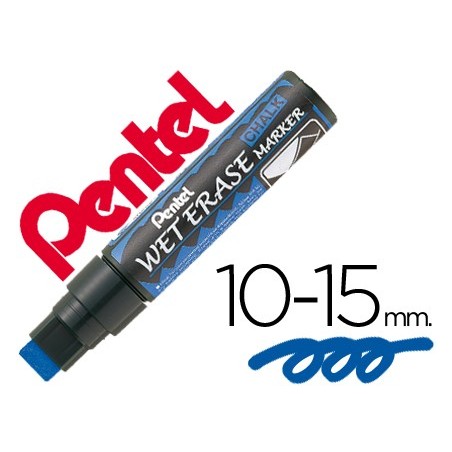 12un MARCADOR PENTEL WET ERASE 56 AZUL
