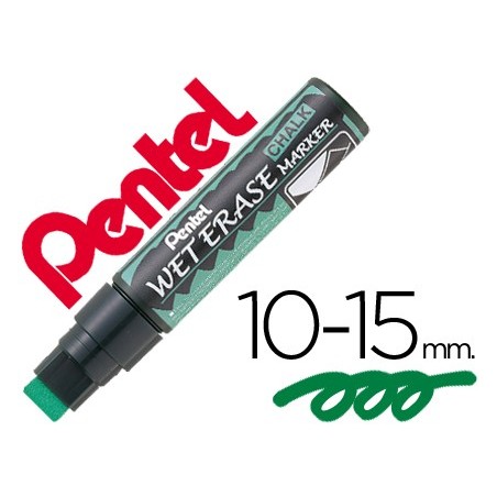 12un MARCADOR PENTEL WET ERASE 56 VERDE