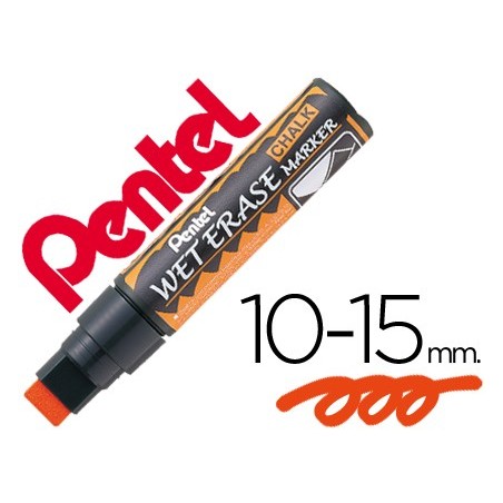 12un MARCADOR PENTEL WET ERASE 56 LARANJA