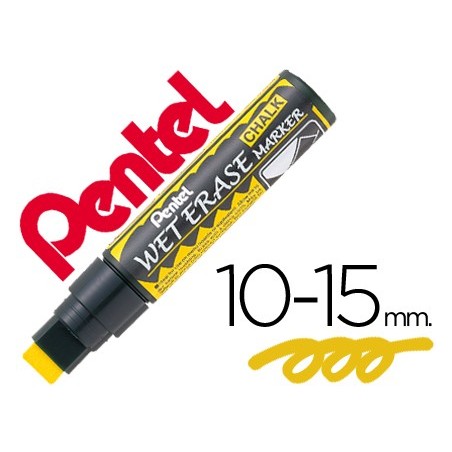 12un MARCADOR PENTEL WET ERASE 56 AMARELO