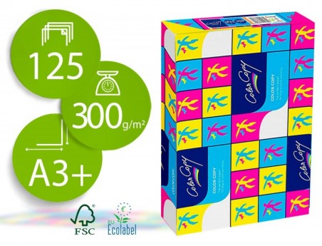 PAPEL FOTOCOPIADORA COR COPE MATE DIN-A3+ 300 GRAMAS PACK 12