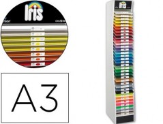 EXPOSITOR GUARRO VAZIO 34 PRATELEIRAS PARA CARTOLINA A3 185