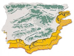PLANTILLA PLASTICO MAPA ESPAÑA -BOLSA DE 3