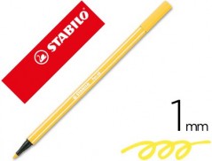 10un MARCADOR STABILO AGUARELAVEL PEN 68 AMARELO 1 MM