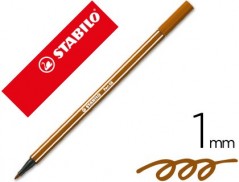 10un MARCADOR STABILO AGUARELAVEL PEN 68 CASTANHO 1 MM