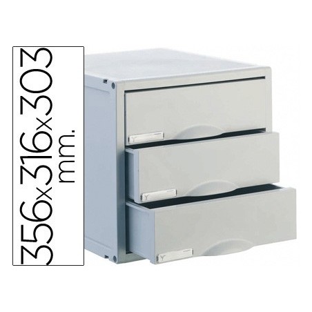 FICHEIRO GAVETAS DE SECRETARIA ARCHISYSTEM 356X316X303 MM 3