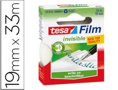 10un FITA ADESIVA TESAFILM INVISIBLE 33X19 MM ECOLOGICA