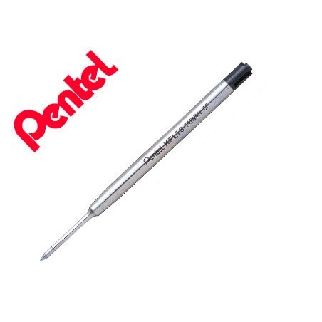 12un RECARGA PENTEL KFL8-A, TINTA COR PRETA, PARA BALL POINT