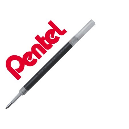 12un RECARGA PENTEL KFR7-A, TINTA COR PRETA, PARA PENTEL K15