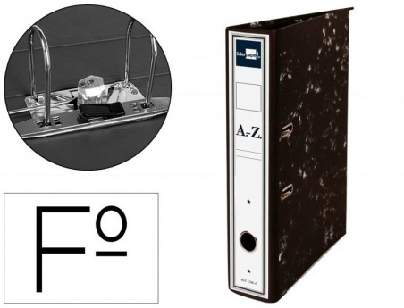 ARCHIVADOR DE PALANCA LIDERPAPEL CARTON FORRADO FOLIO JASPEA