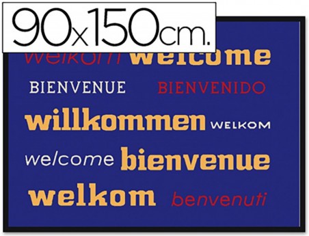 TAPETE FAST-PAPERFLOW ANTI PO DE POLIAMIDO BENVINDO AZUL 90X