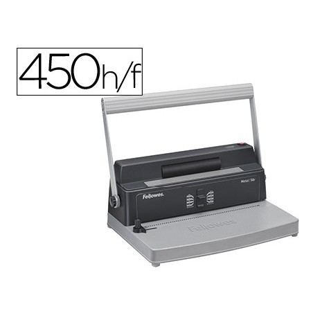 ENCADERNADORA FELLOWES 50R MANUAL ESPIRAL METALICO 5:1 PERFU