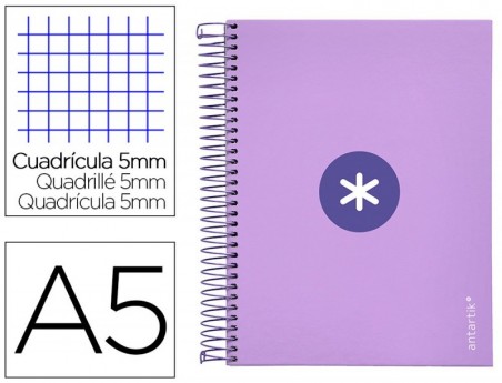 CADERNO ESPIRAL LIDERPAPEL DIN A5 ANTARTIK CAPA FORRADA 120
