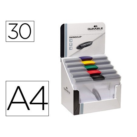 30un BOLSA DOSSIER SWINGCLIP DOSIER CLIP LATERAL E GIRATORIA