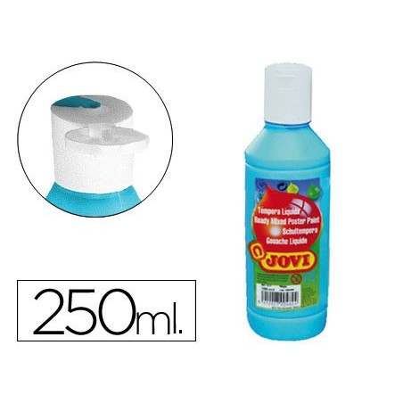 GUACHE LIQUIDO JOVI 250 ML -AZUL CYAN