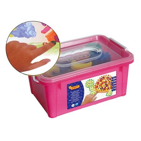 PINTURA DEDOS JOVI CORES SORTIDOS -SET ESPONJA + MODELOS