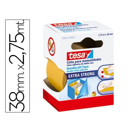 6un FITA DUPLA FACE TESAFILM MANUALIDADES 2,75MT X38MM