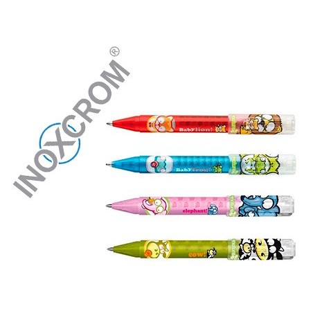 12un LAPIS DE CORES INOXCOM NATURE BABY -CAIXA 12 CORES