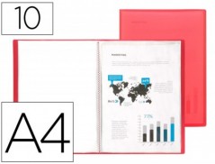 CAPA CATALOGO BEAUTONE A4 COM 10 BOLSAS VERMELHO