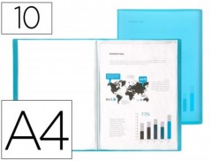 CAPA CATALOGO BEAUTONE A4 COM 10 BOLSAS AZUL