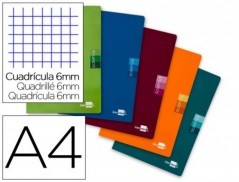 5un CADERNO ESCOLAR LIDERPAPEL SCRIPTUS 48 F DIN A4 QUADRICU