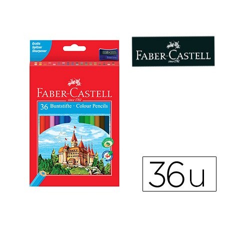 LAPIS DE CORES FABER-CASTELL C/36 CORES HEXAGONAL MADEIRA