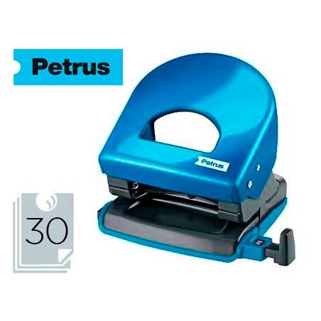 PERFURADOR PETRUS 62 WOW AZUL METALIZADO CAPACIDADE 30 FOLHA