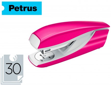 AGRAFADOR PETRUS MOD 635 WOW FUCSIA METALIZADO CAPACIDADE 30