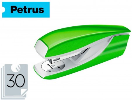 AGRAFADOR PETRUS MOD 635 WOW VERDE METALIZADO CAPACIDADE 30