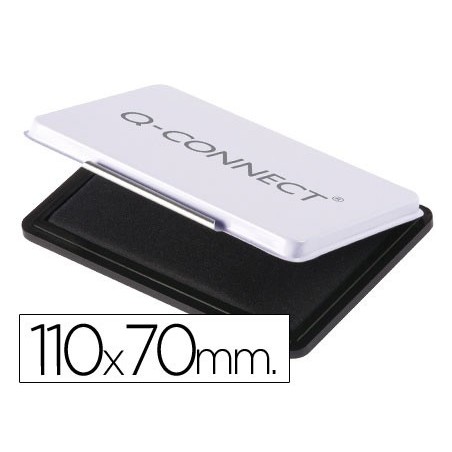 ALMOFADA PARA CARIMBOS Q-CONNECT N2 PRETO 110X70MM