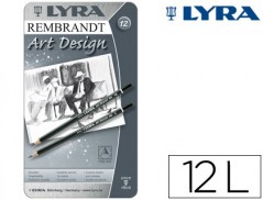 LAPIS DE GRAFITE LYRA REMBRAND ART DESIGN CAIXA DE 12 GRADUA