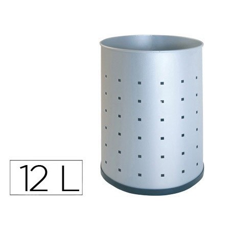 CESTO METALICO 101-R PLATEADO PINTADA PERFURADA 315X215 MM