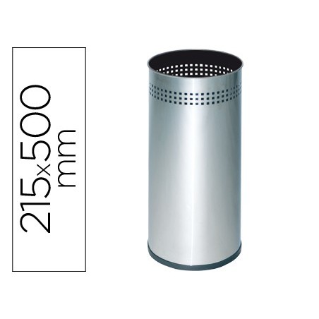 PORTA GUARDA CHUVA METALICO 314 PERFURADO PRATEADO 50X21,5 C