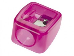 20un APARA LAPIS MOR PLASTICO PARA PONTAS 17MM 1 USO CORES S