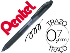 12un ROLLER PENTEL ENERGEL BL107 0.7MM PRETO