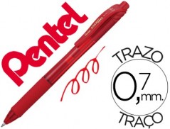 12un ROLLER PENTEL ENERGEL BL107 0.7MM VERMELHO