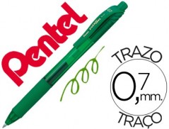 12un ROLLER PENTEL ENERGEL BL107 0.7MM VERDE