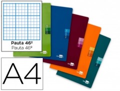 5un CADERNO ESCOLAR LIDERPAPEL SCRIPTUS 48 F DIN A4 PAUTADO