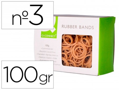 ELASTICOS Q-CONNECT 100 GR NUMERO 3