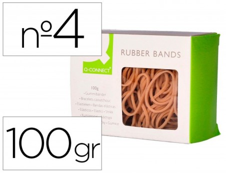 ELASTICOS Q-CONNECT 100 GR NUMERO 4