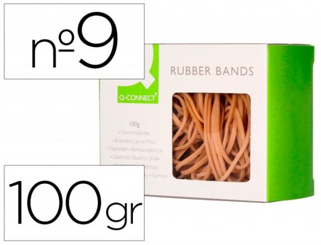 Q-CONNECT ELASTICOS 100 GR Nº 9 2,0mm X 90mm