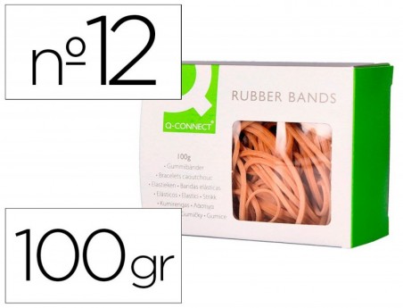 ELASTICOS Q-CONNECT 100 GR NUMERO 12