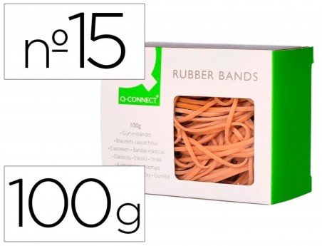 ELASTICOS Q-CONNECT 100 GR NUMERO 15