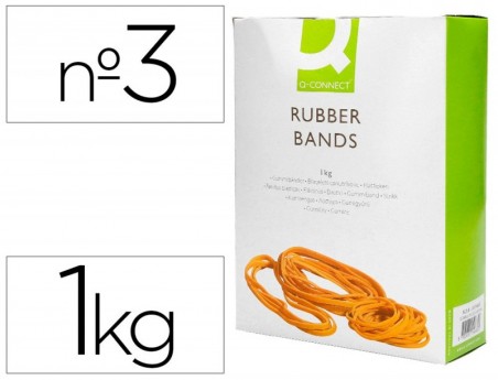 ELASTICOS Q-CONNECT 1000 GR NUMERO 3