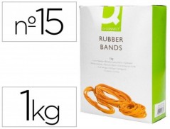 BANDAS ELASTICAS Q-CONNECT C/1000 GR 100X9 MM NUMERO 15